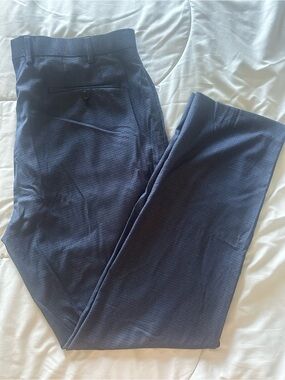 Lauren by Ralph Lauren Men's Dress Pants - Navy Micro-Check